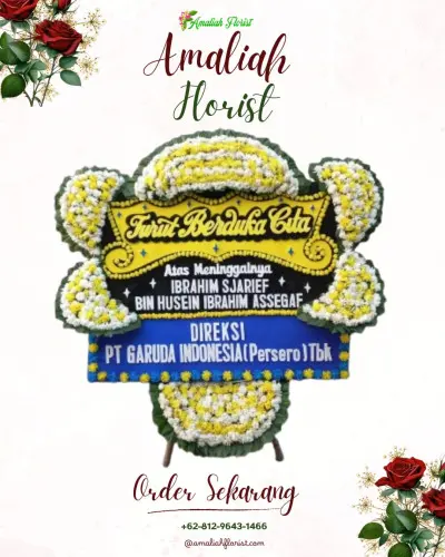Papan Bunga Duka di Akelamo