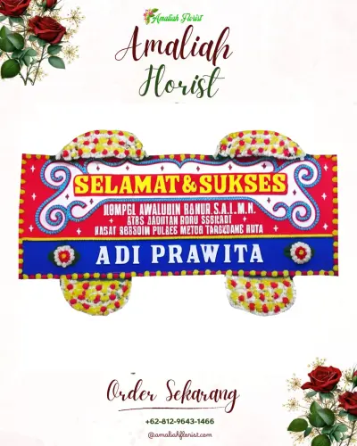 Karangan Bunga Ucapan Selamat di Akelamo